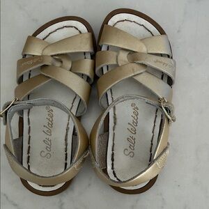 Salt water sz 8 Kids Sandals - Gold
